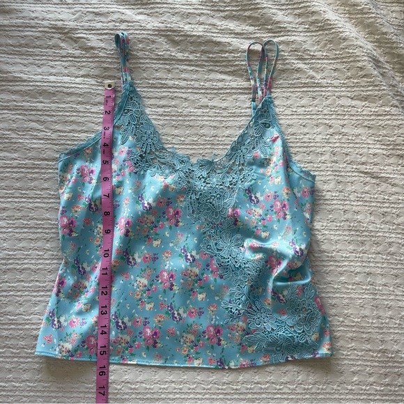 LOVESHACKFANCY Blue & Pink Floral Cami NWT - Picture 4 of 8